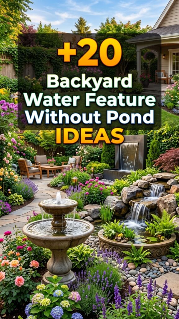 1. 20 Backyard Water Feature Ideas Without a Pond