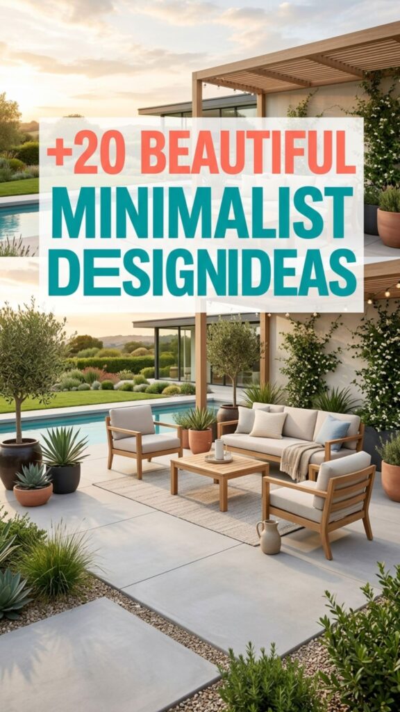 1. 20 Beautiful Minimalist Patio Design Ideas for Every Home Style