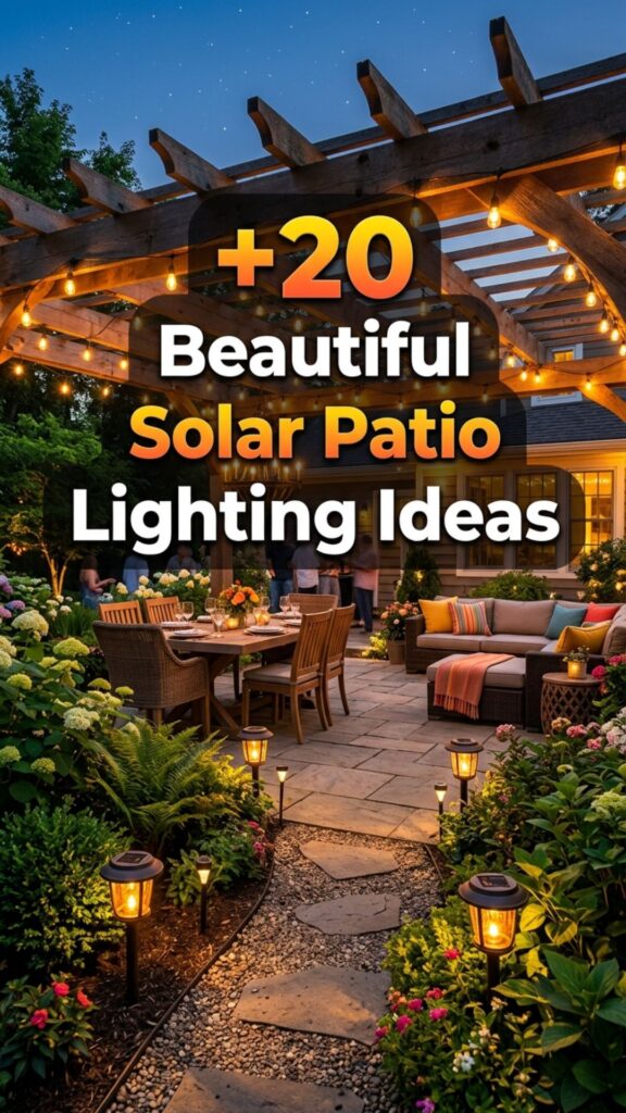 1. 20 Beautiful Solar Patio Lighting Ideas for a Magical Backyard