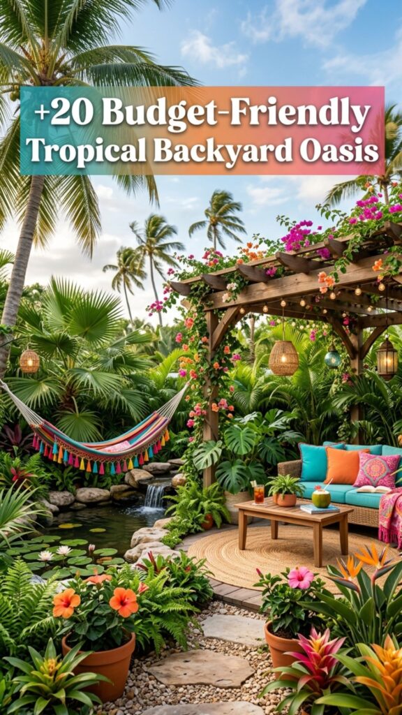 1. 20 Budget-Friendly Tropical Backyard Oasis Ideas Anyone Can Try