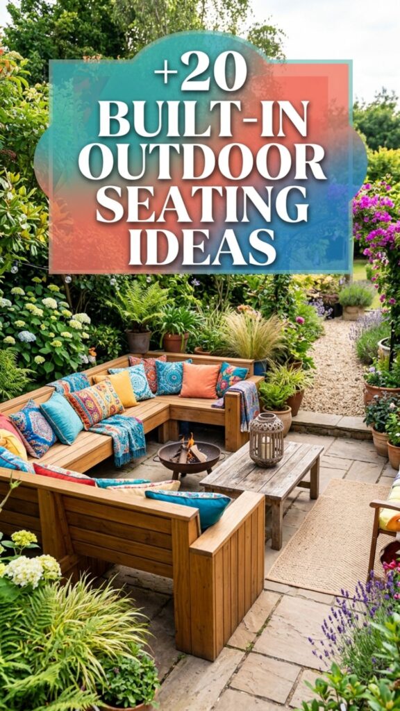 1. 20 Built-In Outdoor Seating Ideas for a Stylish Backyard