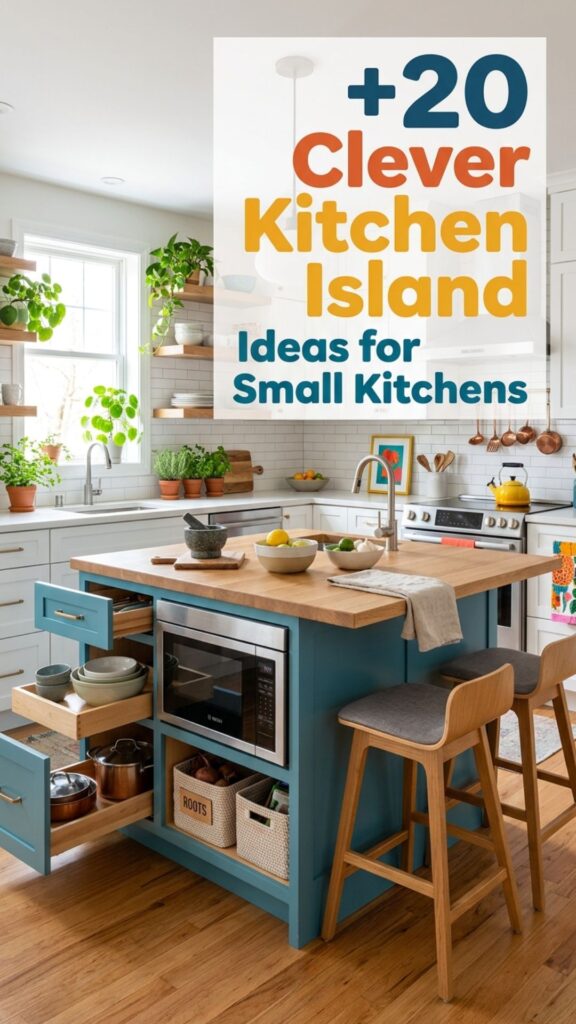 1. 20 Clever Kitchen Island Ideas for Small Kitchens
