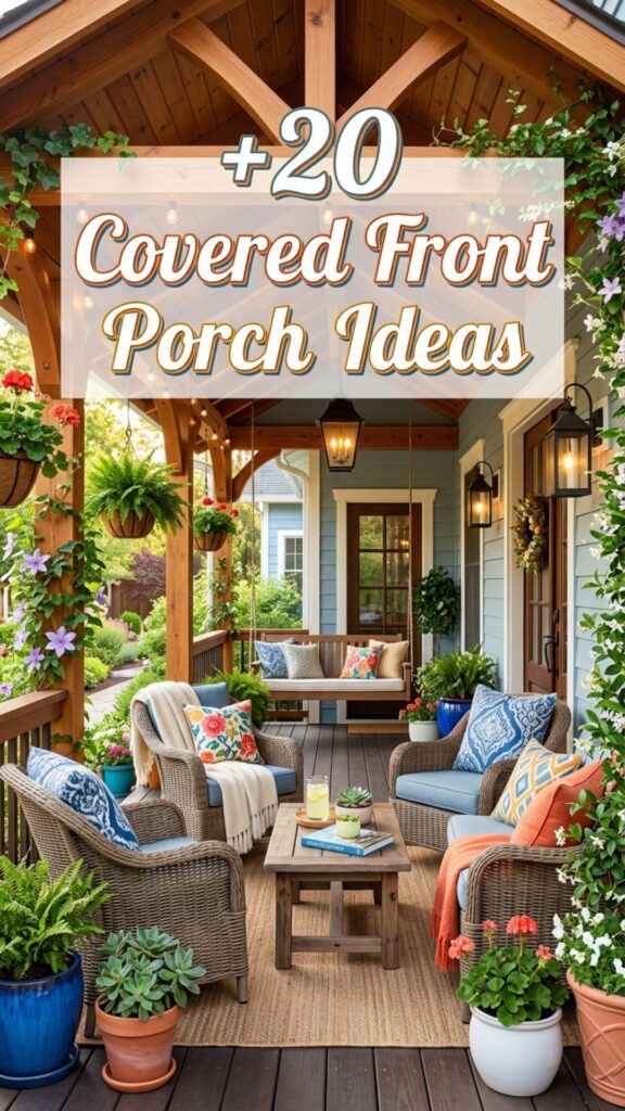 1. 20 Covered Front Porch Ideas for a Cozy Entrance