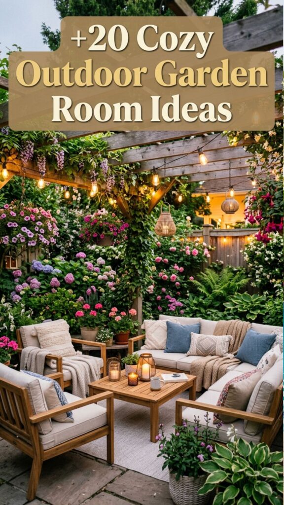 1. 20 Cozy Outdoor Garden Room Ideas for Year-Round Enjoyment