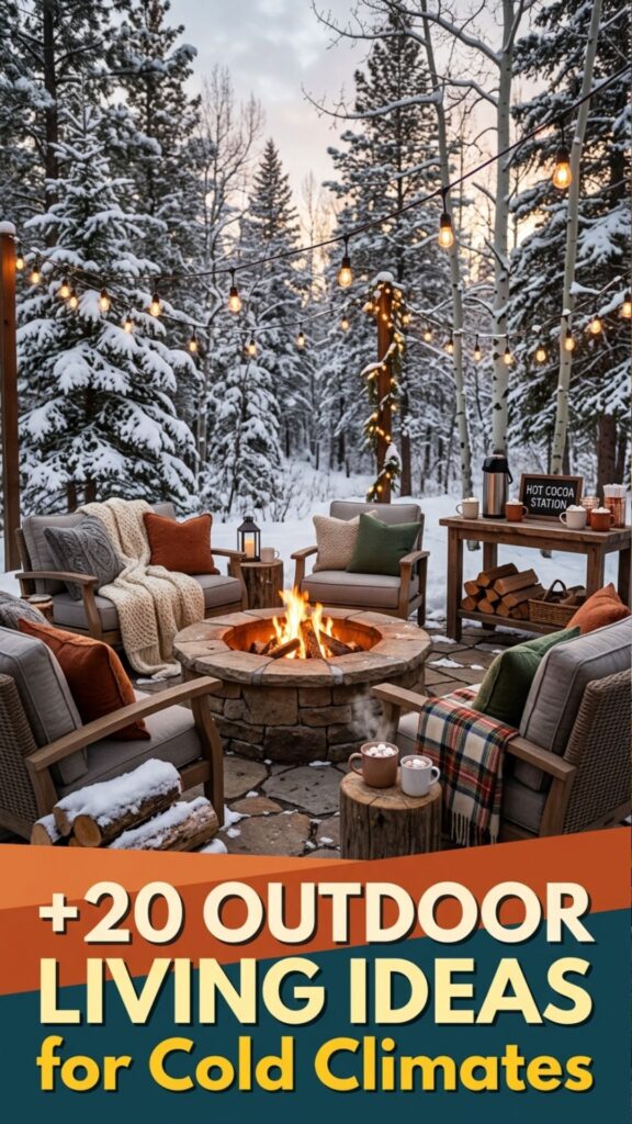 1. 20 Cozy Outdoor Living Ideas for Cold Climates You’ll Love