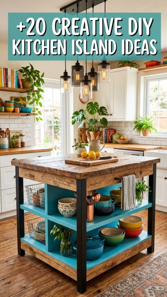 1. 20 Creative DIY Kitchen Island Ideas for Small Kitchens