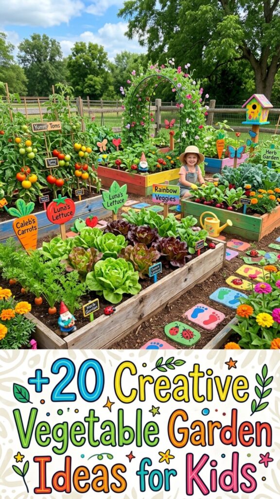 1. 20 Creative Vegetable Garden Ideas for Kids of All Ages