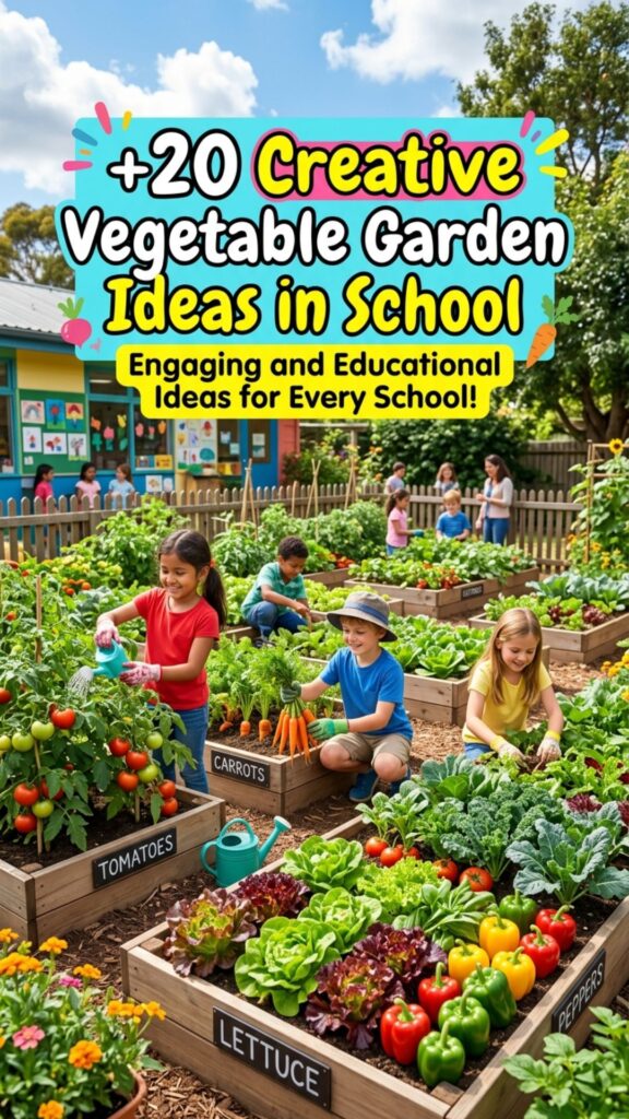 1. 20 Creative Vegetable Garden Ideas in School for Young Learners