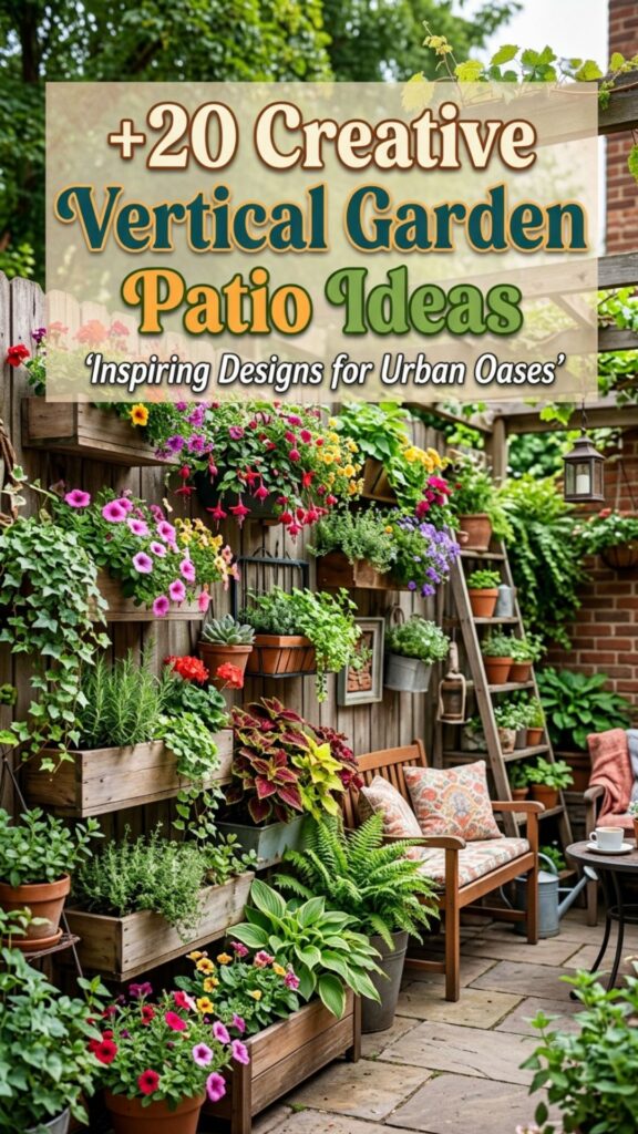 1. 20 Creative Vertical Garden Patio Ideas for Modern Homes