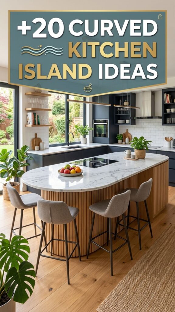 1. 20 Curved Kitchen Island Ideas for a Stylish Modern Space