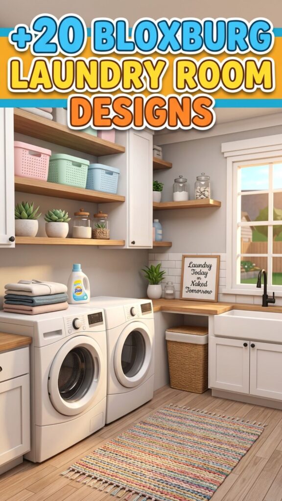 1. 20 Cute Laundry Room Designs Bloxburg Homes Need