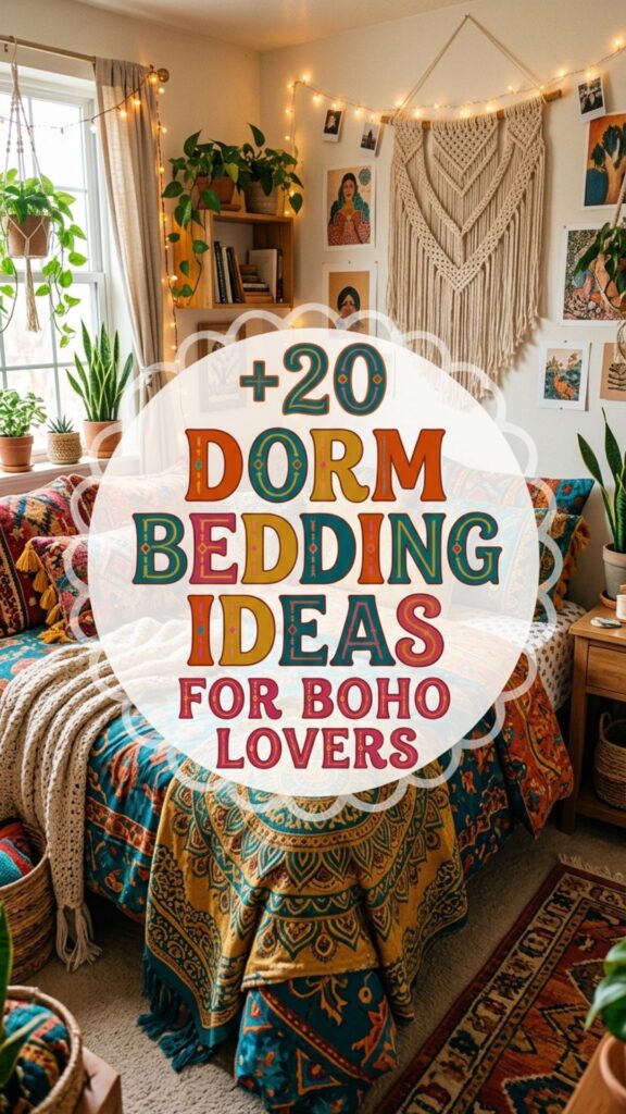 1. 20 Dorm Bedding Ideas Boho Lovers Will Want to Copy