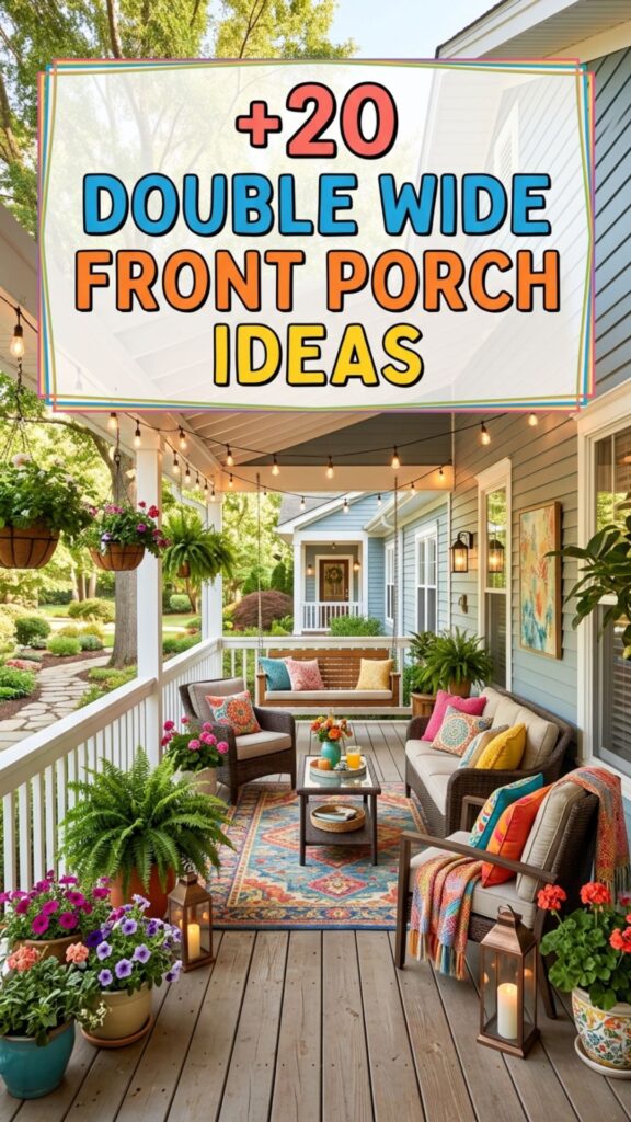 1. 20 Double Wide Front Porch Ideas to Boost Curb Appeal