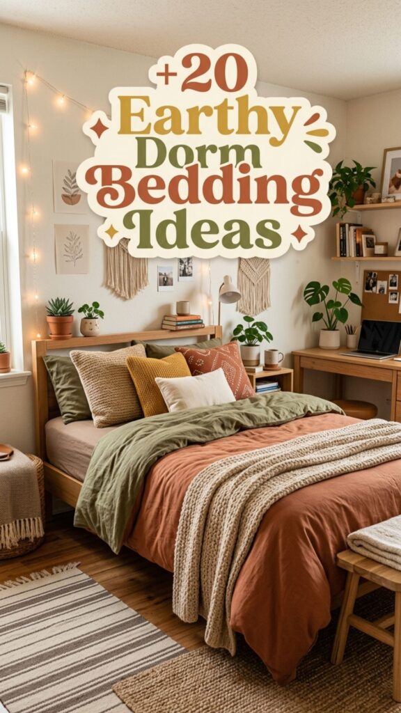 1. 20 Earthy Dorm Bedding Ideas for a Cozy Natural Room