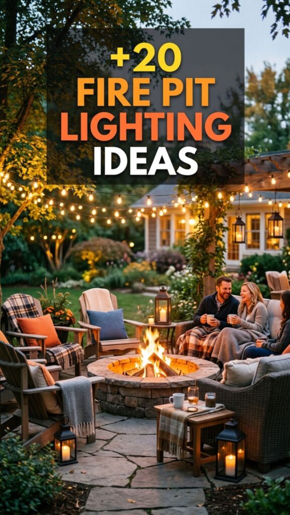 1. 20 Fire Pit Lighting Ideas to Create a Cozy Outdoor Space