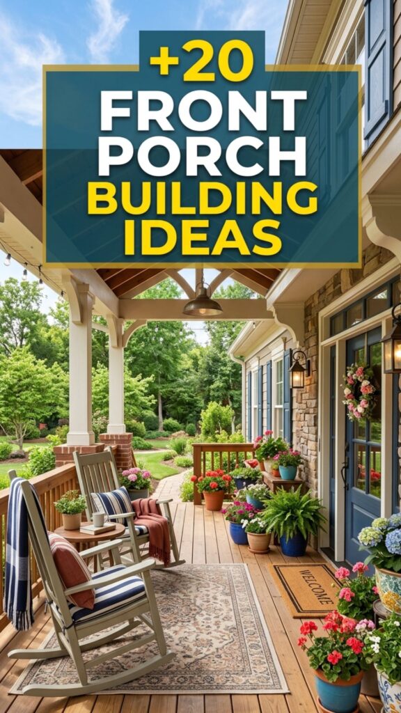 1. 20 Front Porch Building Ideas to Upgrade Your Home Exterior