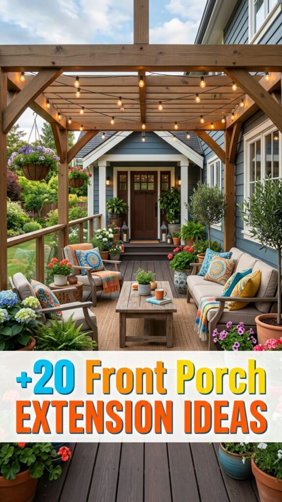 1. 20 Front Porch Extension Ideas to Upgrade Your Home