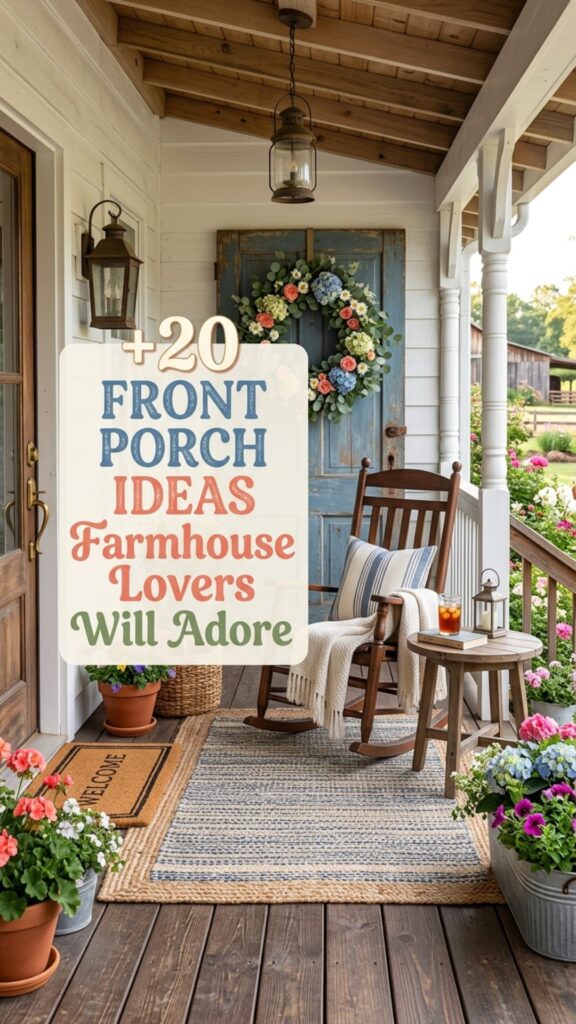 1. 20 Front Porch Ideas Farmhouse Lovers Will Adore