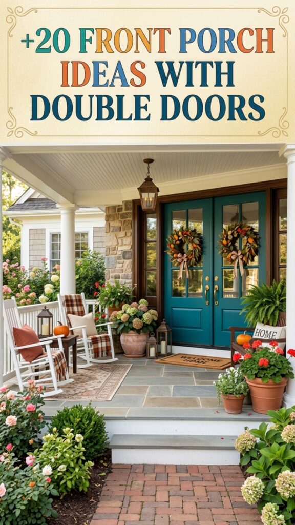 1. 20 Front Porch Ideas for Homes With Double Doors
