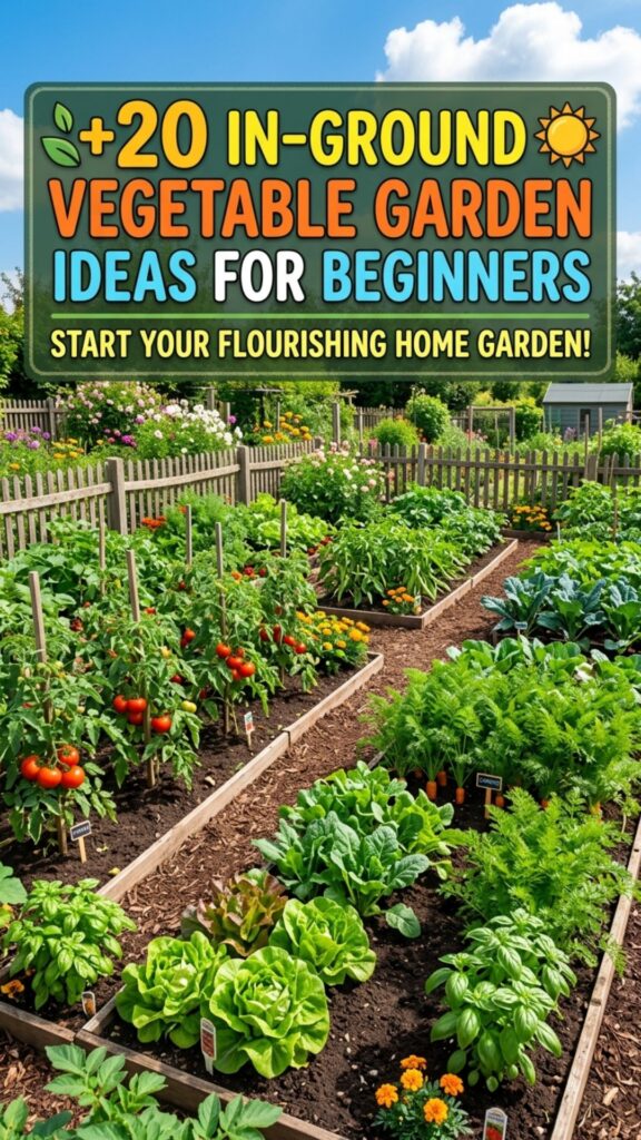 1. 20 In-Ground Vegetable Garden Ideas for Beginners