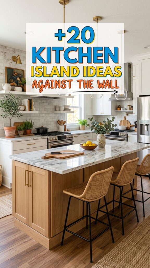 1. 20 Kitchen Island Ideas Against the Wall for Small Spaces