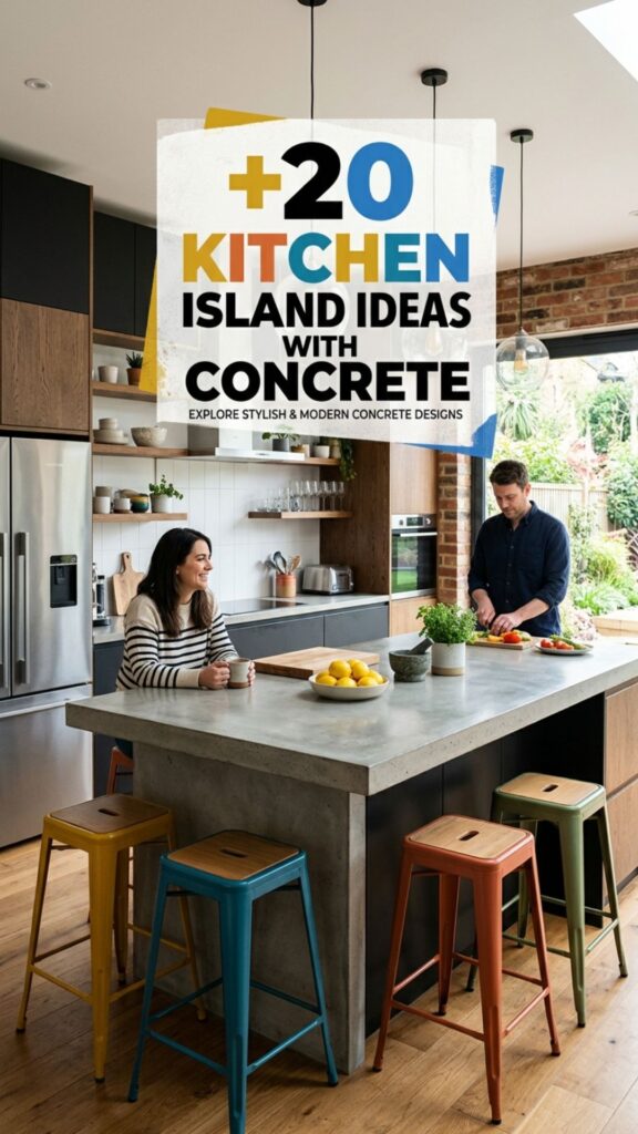 1. 20 Kitchen Island Ideas Concrete Lovers Will Want to Copy