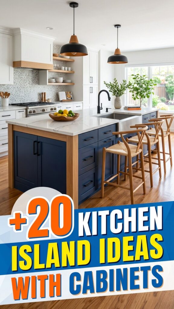 1. 20 Kitchen Island Ideas With Cabinets for Extra Storage