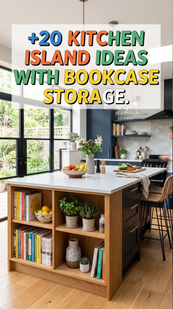 1. 20 Kitchen Island Ideas with Bookcase Storage