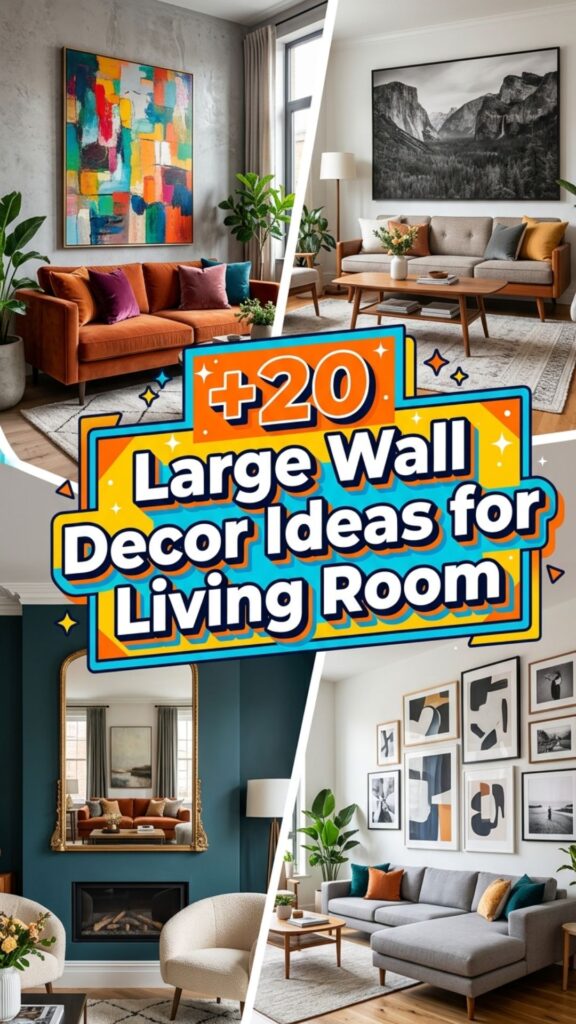 1. 20 Large Wall Decor Ideas for Living Room Walls That Feel Empty