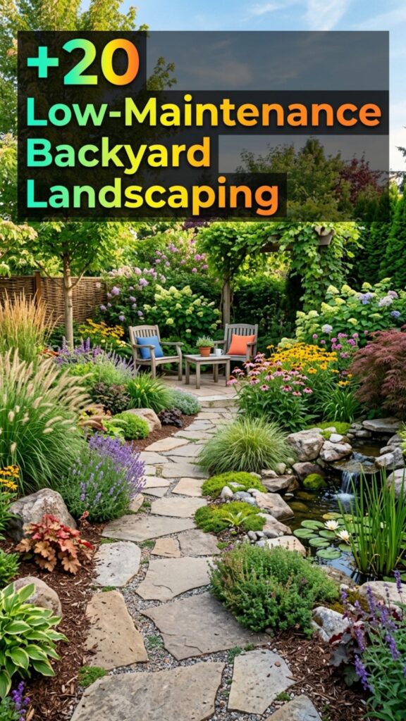 1. 20 Low-Maintenance Backyard Landscaping Ideas That Require Less Work
