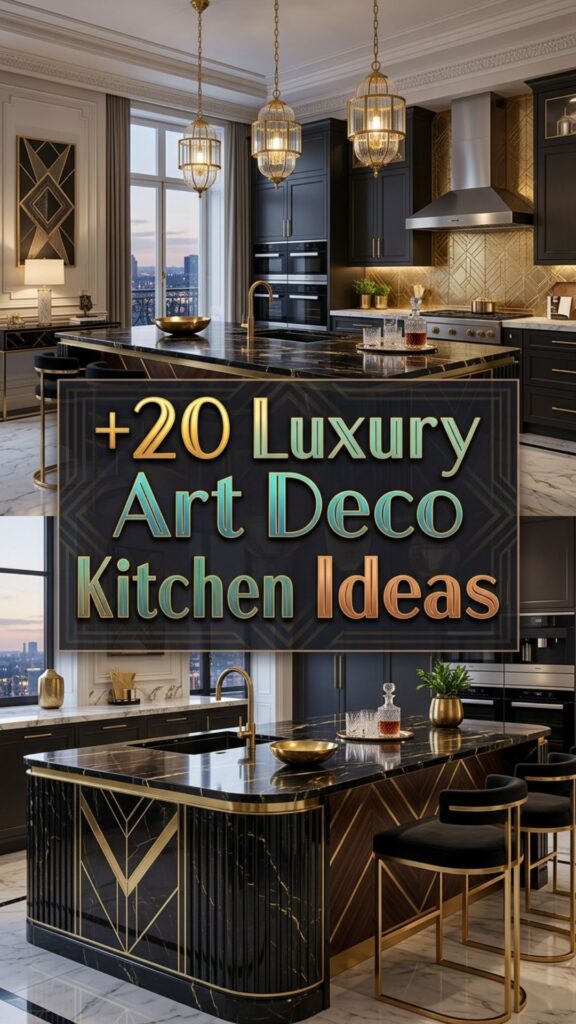 1. 20 Luxury Art Deco Kitchen Island Ideas You’ll Love