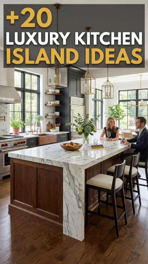 1. 20 Luxury Kitchen Island Ideas for an Elegant, High-End Space