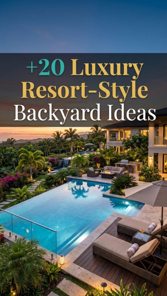 1. 20 Luxury Resort-Style Backyard Ideas for a Relaxing Outdoor Retreat