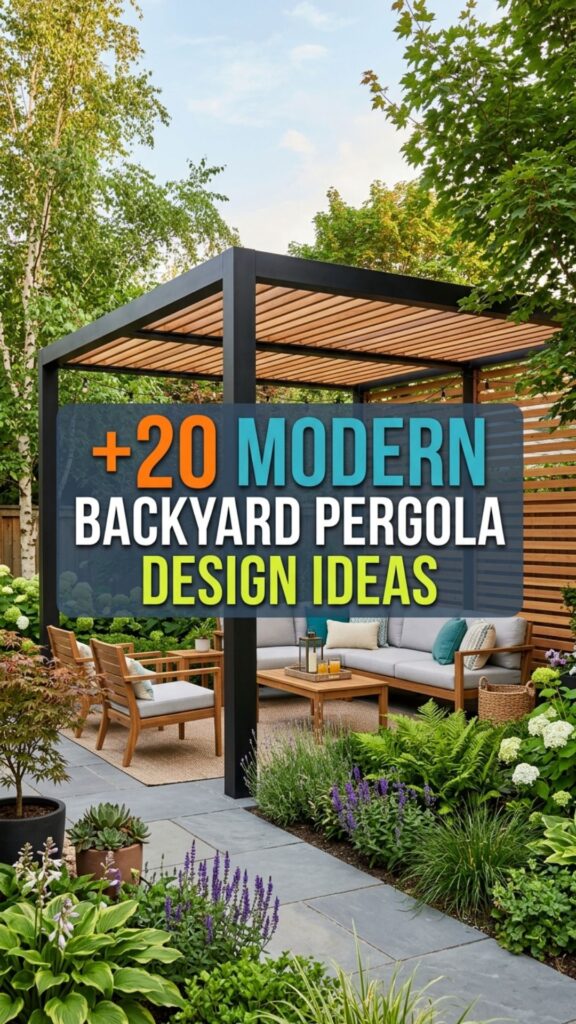 1. 20 Modern Backyard Pergola Design Ideas for Every Home Style