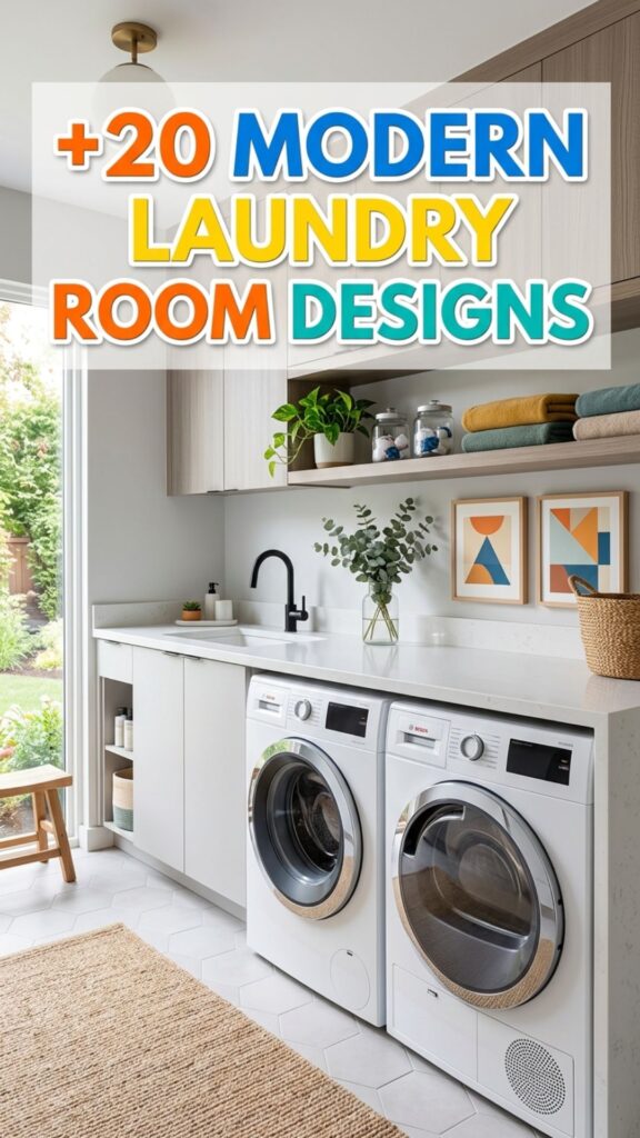 1. 20 Modern Laundry Room Designs with Smart Storage Ideas