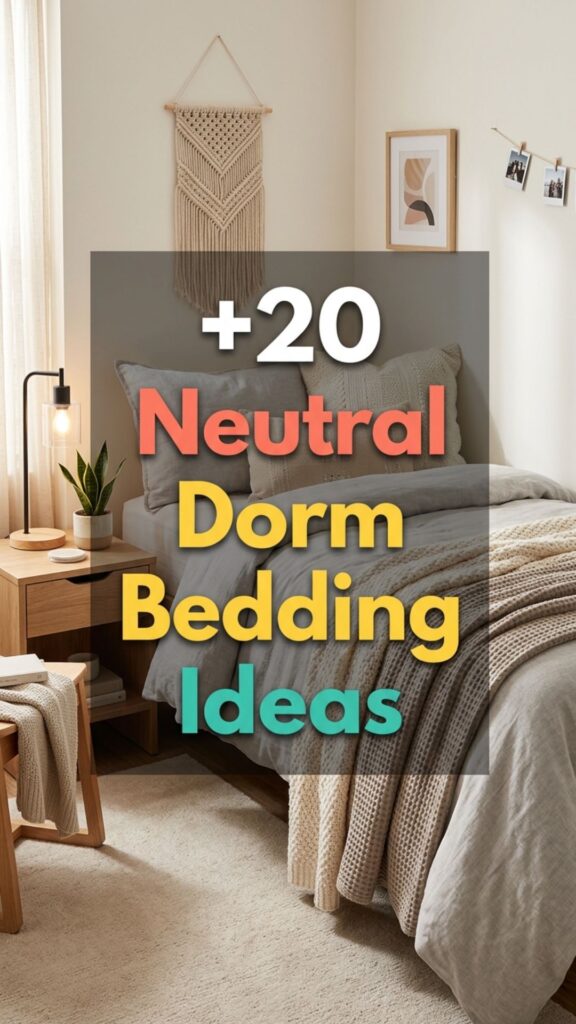 1. 20 Neutral Dorm Bedding Ideas That Are Easy to Style All Year