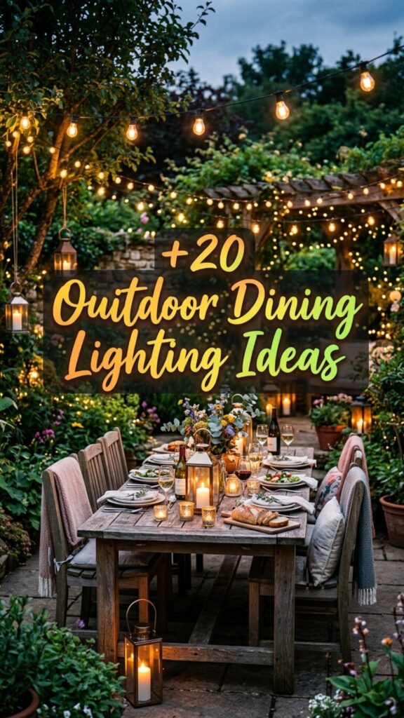 1. 20 Outdoor Dining Lighting Ideas That Will Transform Your Patio