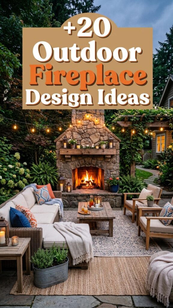 1. 20 Outdoor Fireplace Design Ideas to Transform Your Backyard