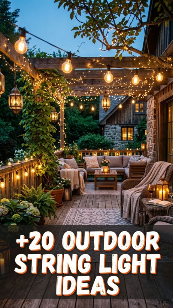 1. 20 Outdoor String Light Ideas for a Cozy and Stylish Patio