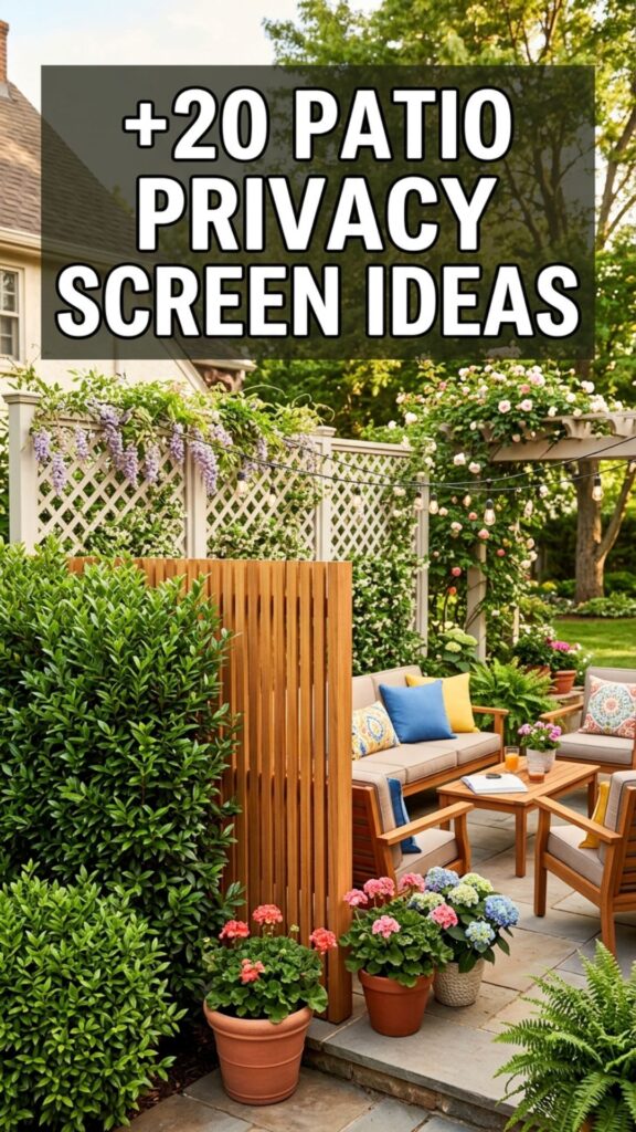 1. 20 Patio Privacy Screen Ideas for a Cozy Outdoor Space