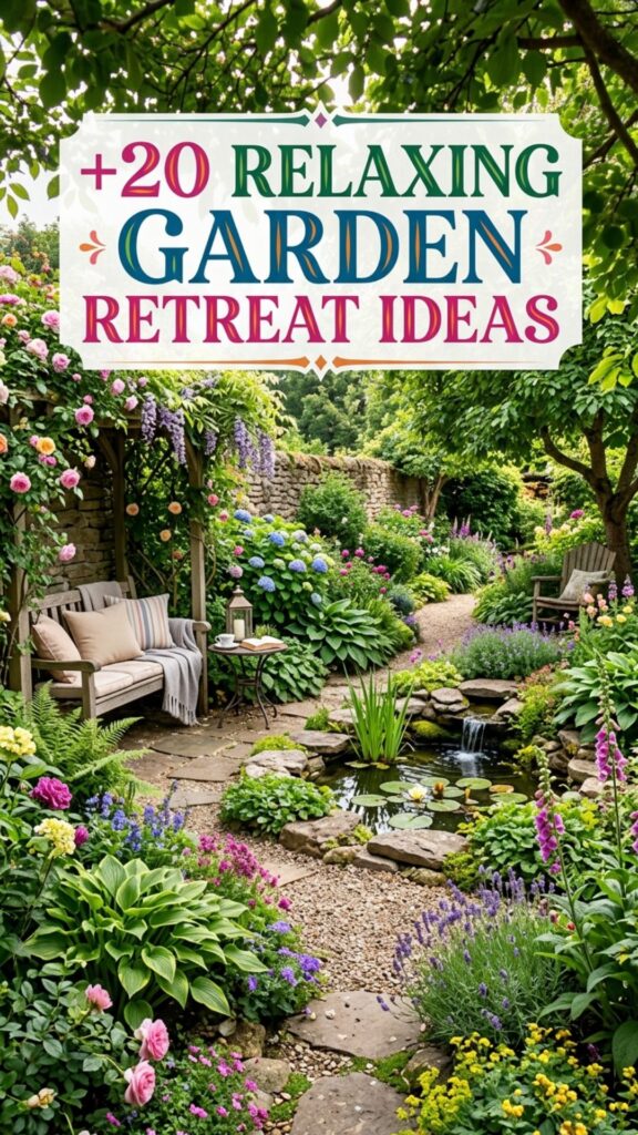 1. 20 Relaxing Garden Retreat Ideas to Create Perfect Outdoor Escape