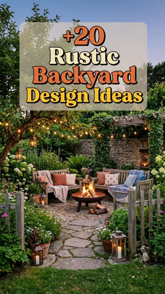 1. 20 Rustic Backyard Design Ideas for a Charming Outdoor Retreat