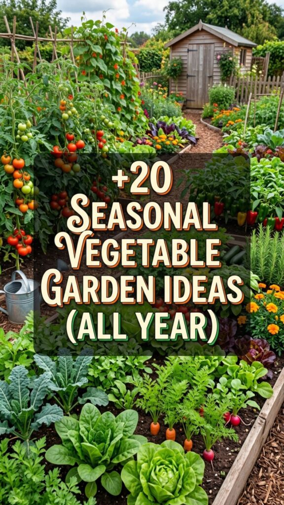 1. 20 Seasonal Vegetable Garden Ideas for Year-Round Harvests
