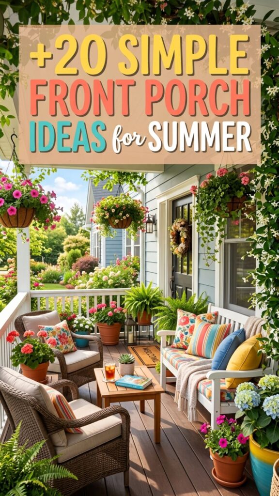 1. 20 Simple Front Porch Ideas for Summer You Can Copy