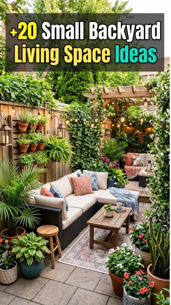 1. 20 Small Backyard Living Space Ideas for Cozy Outdoor Living