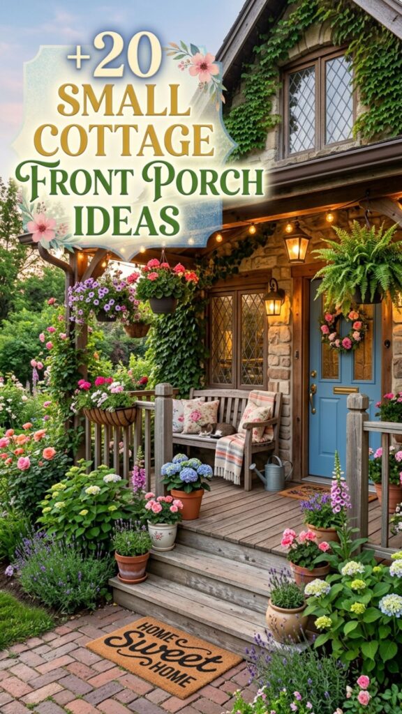 1. 20 Small Cottage Front Porch Ideas With Big Charm