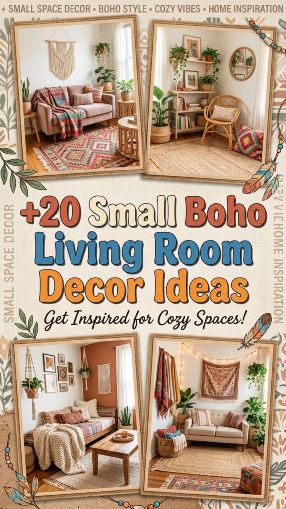1. 20 Small Living Room Decor Ideas for Boho Homes