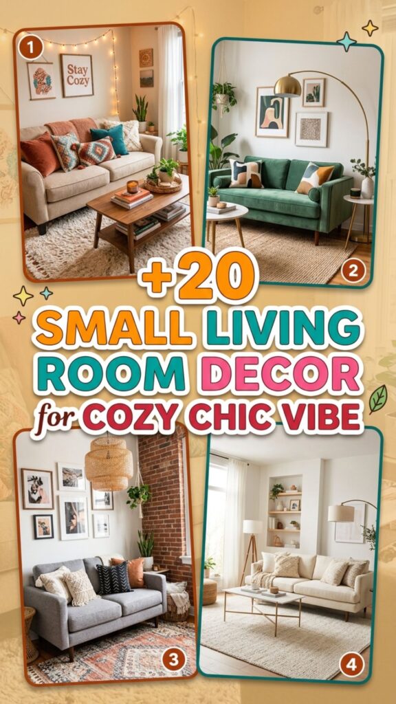 1. 20 Small Living Room Decor Ideas for a Cozy Chic Home