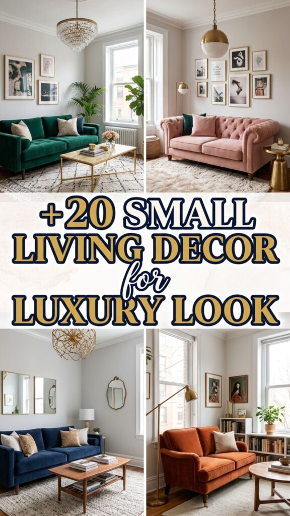1. 20 Small Living Room Decor Ideas for a Luxury Look