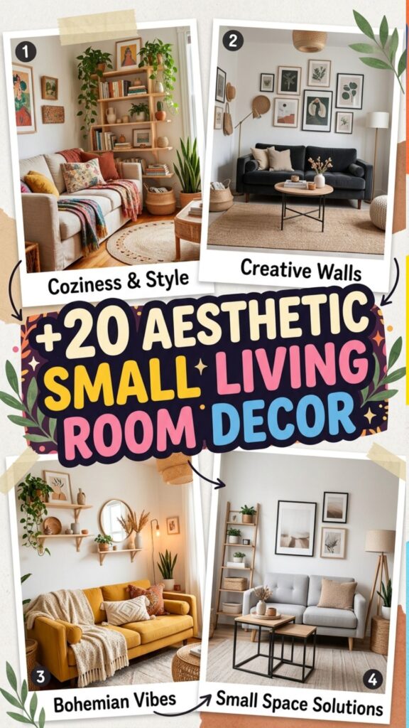 1. 20 Small Living Room Decor Ideas for an Aesthetic Home